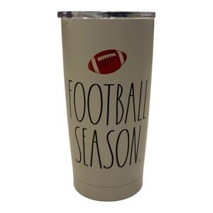 Rae Dunn “Football Season” 17oz Insulated Tumbler NWOT